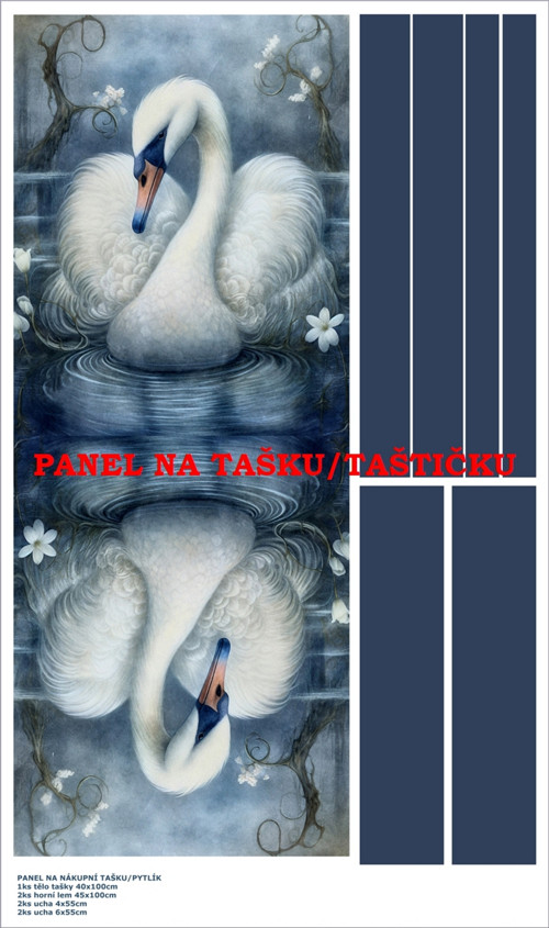 Panel na tašku/taštičku - bavlna XL — foto 1