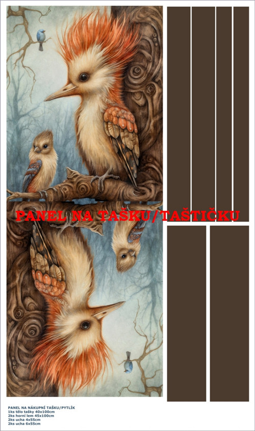 Panel na tašku/taštičku - bavlna XL — foto 1