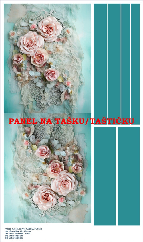 Panel na tašku/taštičku - bavlna XL
