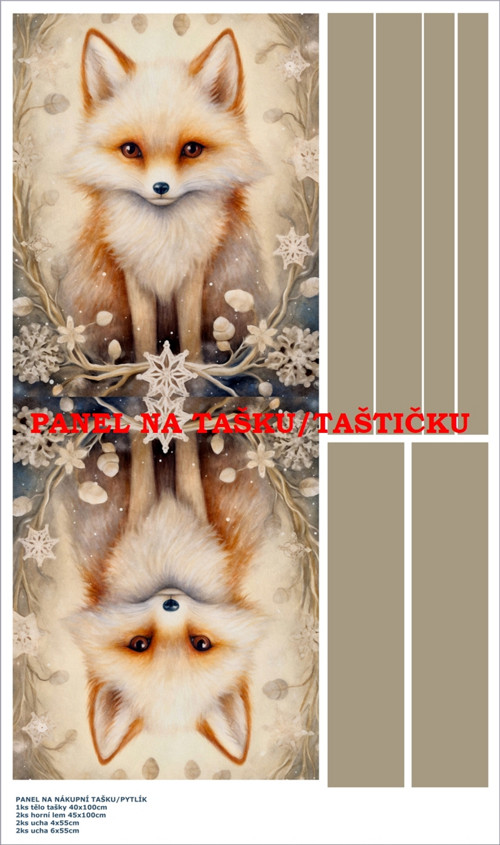 Panel na tašku/taštičku - bavlna XL