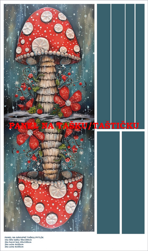 Panel na tašku/taštičku - bavlna XL