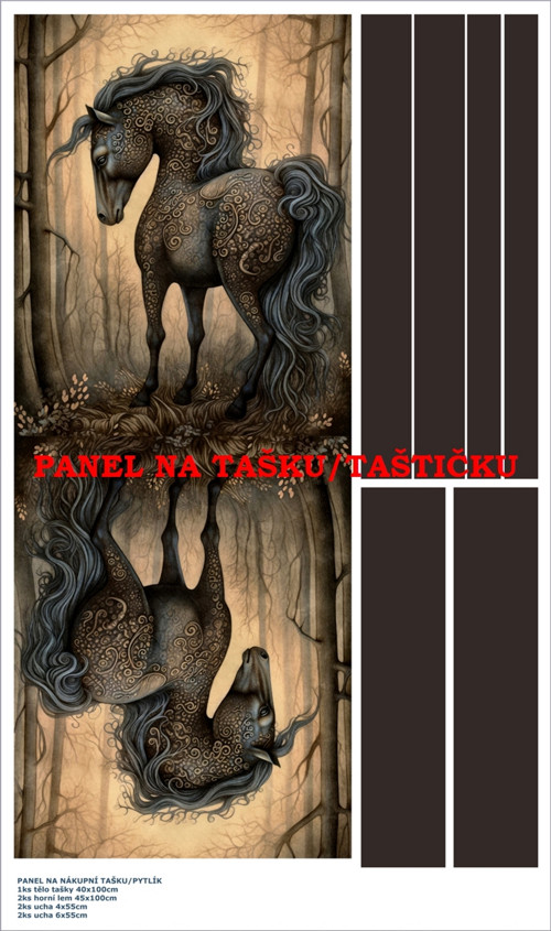 Panel na tašku/taštičku - bavlna XL — foto 1