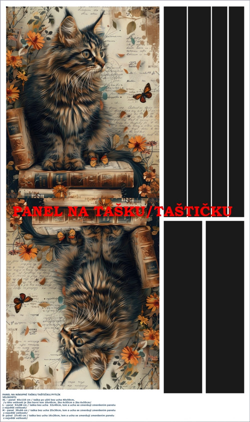 Panel na tašku/taštičku - bavlna XL — foto 1