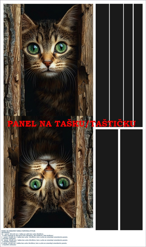 Panel na tašku/taštičku - bavlna XL