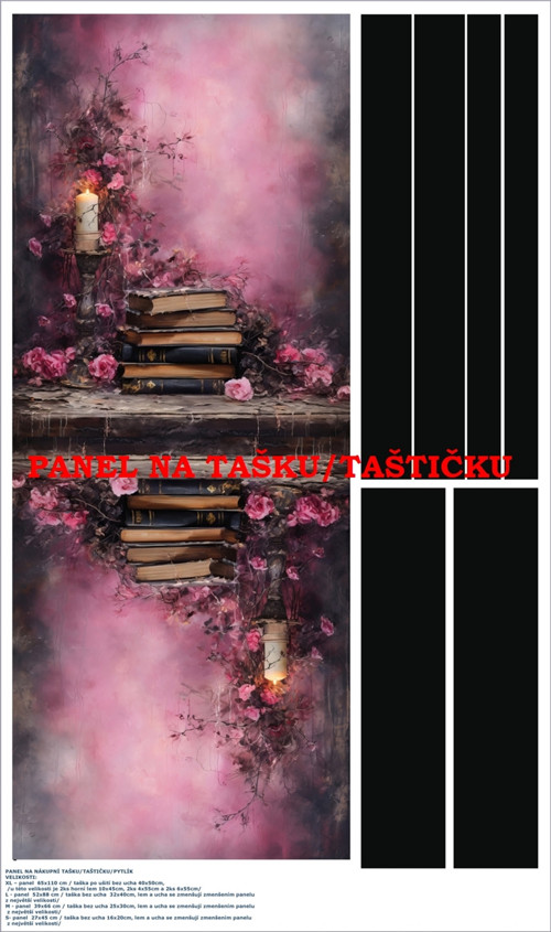 Panel na tašku/taštičku - bavlna XL — foto 1
