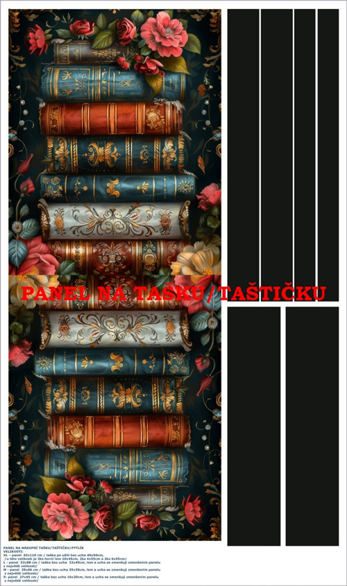 Panel na tašku/taštičku - bavlna XL — foto 1