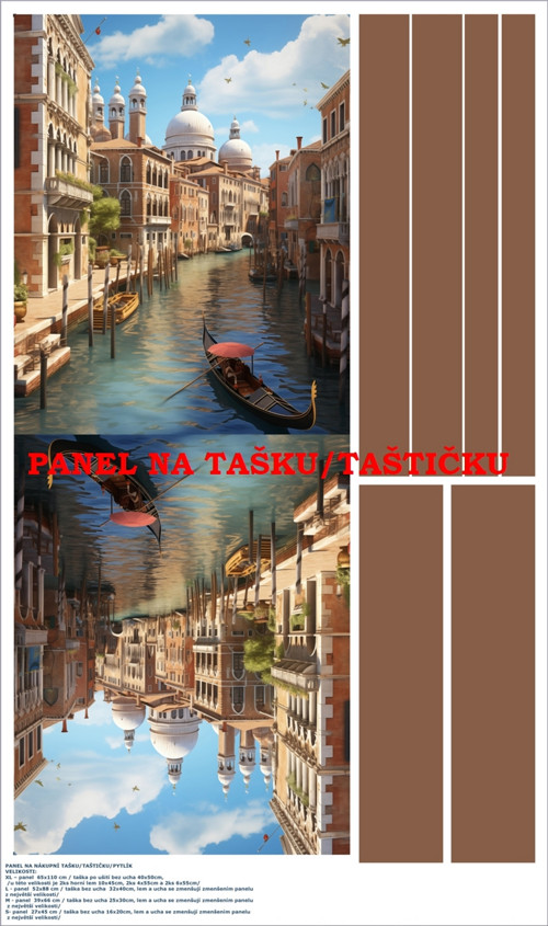 Panel na tašku/taštičku - bavlna XL — foto 1