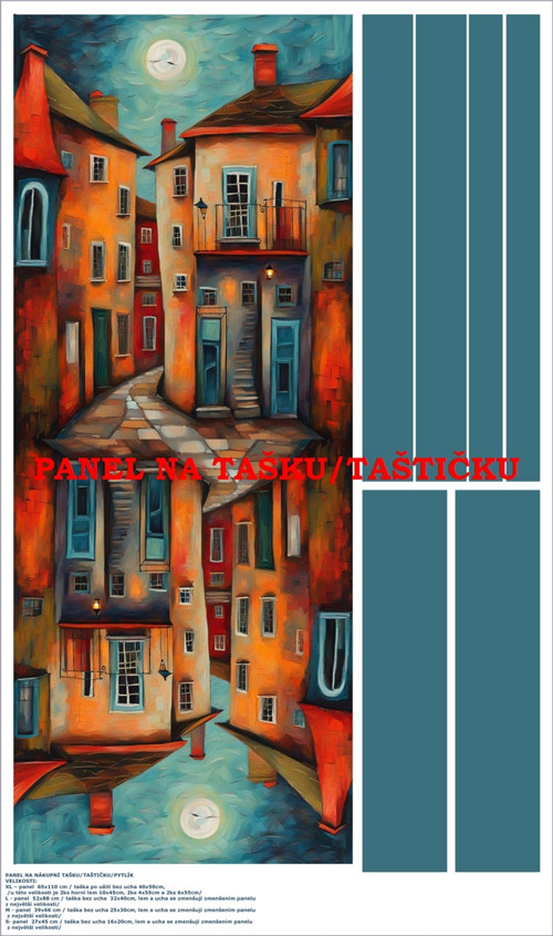 Panel na tašku/taštičku - bavlna XL — foto 1