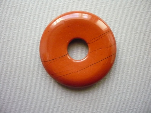 Donut 30 mm - jaspis červený, č.39f