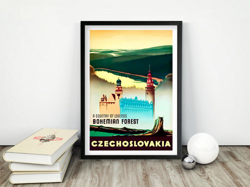 Vintage plakát Český les — foto 1