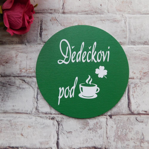 Dřevěný podtácek pro dědečka — foto 1