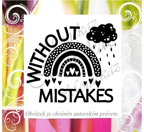 Without mistakes, bez chyb duha 1515. Razítko. — foto 1