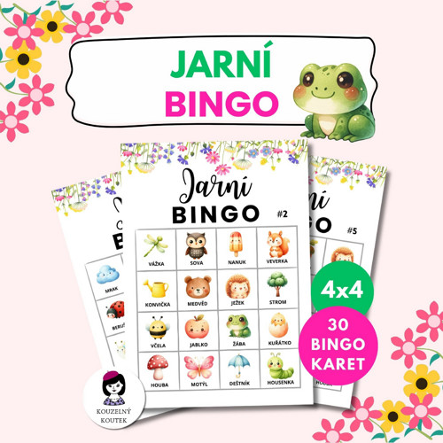 Jarní bingo - hra pro děti (PDF) — foto 1