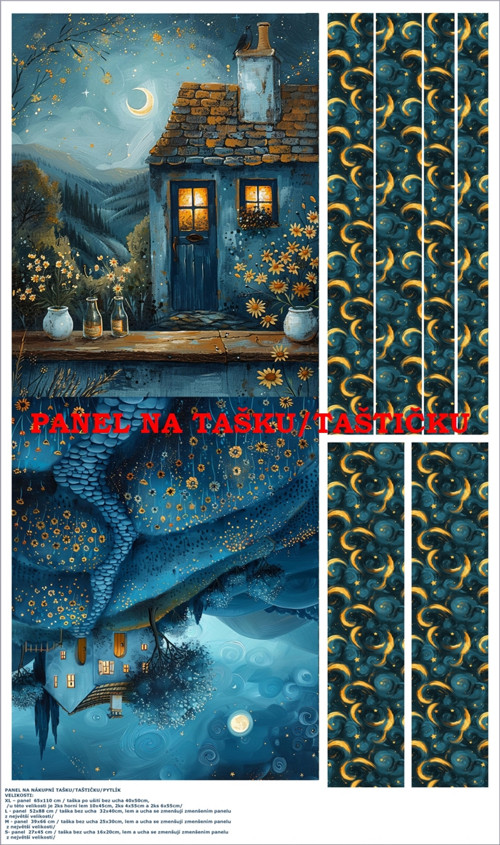 Panel na tašku/taštičku - bavlna XL