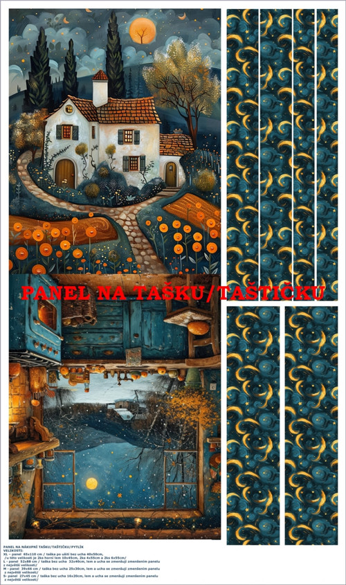Panel na tašku/taštičku - bavlna XL
