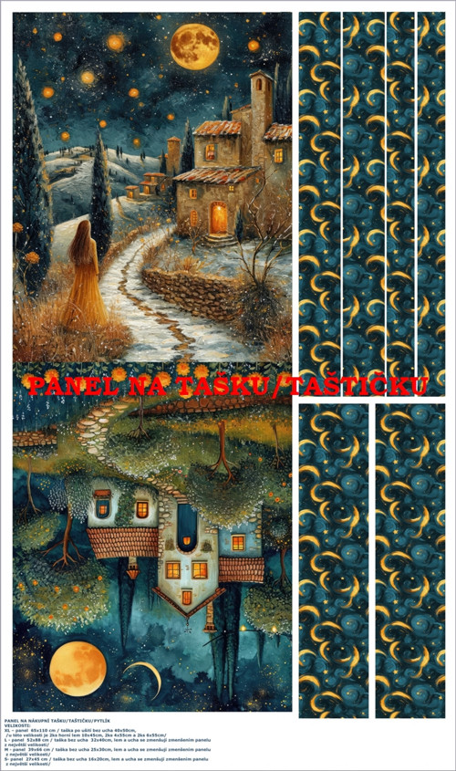 Panel na tašku/taštičku - bavlna XL — foto 1
