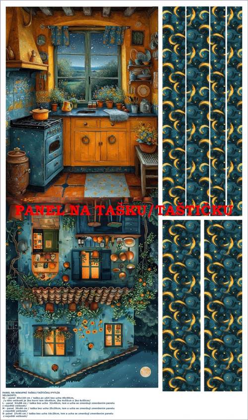 Panel na tašku/taštičku - bavlna XL — foto 1