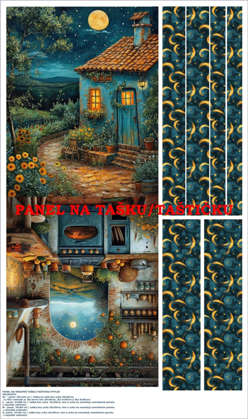Panel na tašku/taštičku - bavlna XL
