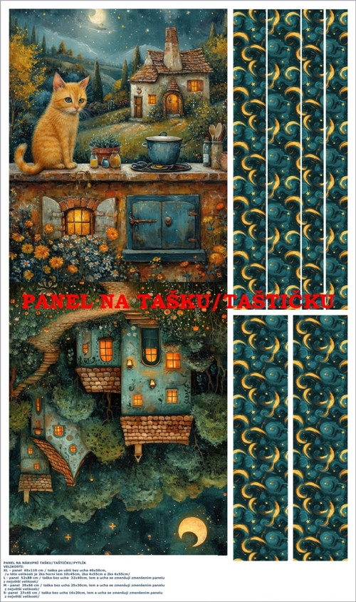 Panel na tašku/taštičku - bavlna XL — foto 1