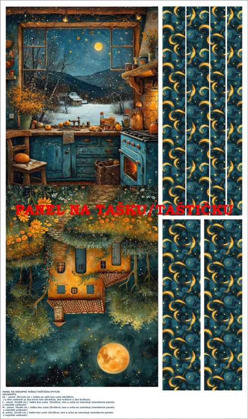 Panel na tašku/taštičku - bavlna XL