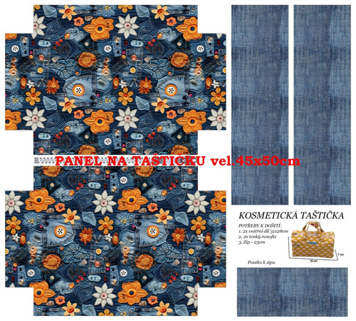Panel na taštičku bavlna