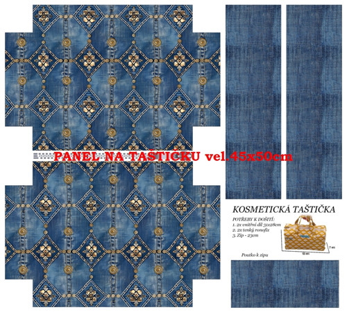 Panel na taštičku bavlna