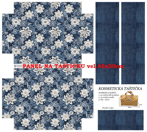 Panel na taštičku bavlna — foto 1