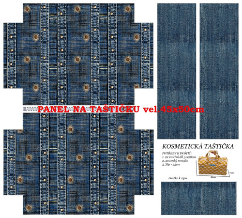 Panel na taštičku bavlna
