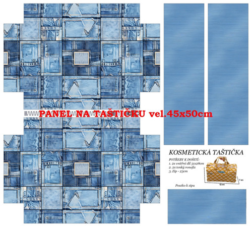 Panel na taštičku bavlna