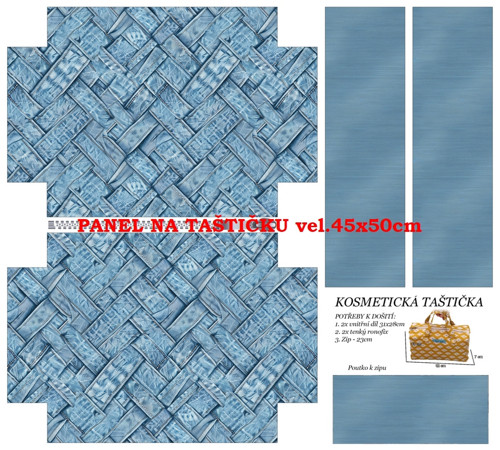 Panel na taštičku bavlna