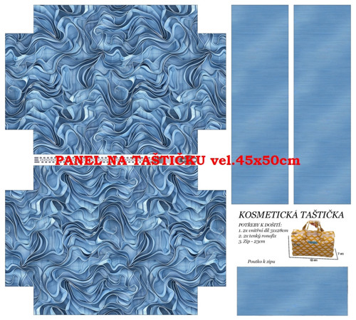 Panel na taštičku bavlna — foto 1
