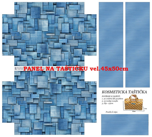 Panel na taštičku bavlna