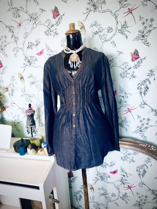 Tunika retro jeans — foto 1
