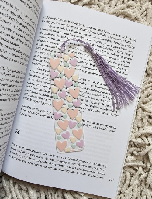 Záložka srdíčka — foto 1
