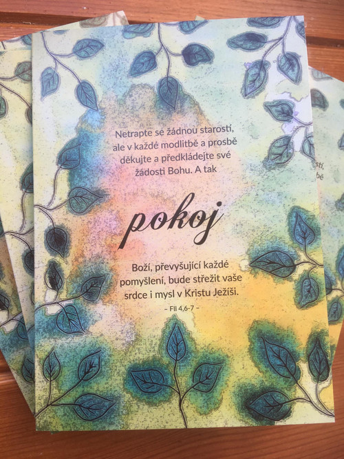 Přání s biblickým textem – Pokoj Boží