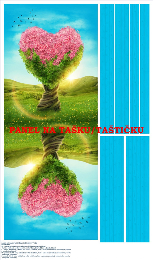 Panel na tašku/taštičku - bavlna XL — foto 1