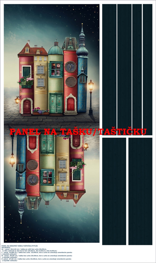 Panel na tašku/taštičku - bavlna XL — foto 1