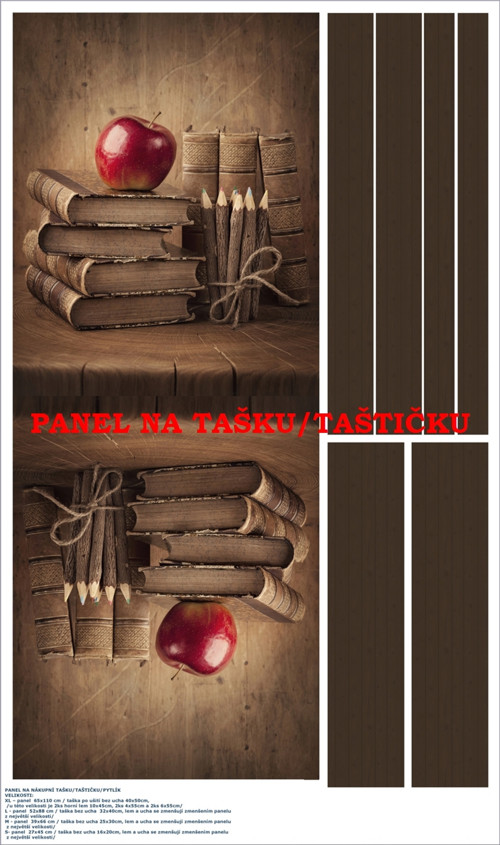 Panel na tašku/taštičku - bavlna XL — foto 1