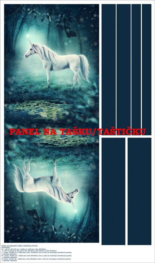 Panel na tašku/taštičku - bavlna XL — foto 1