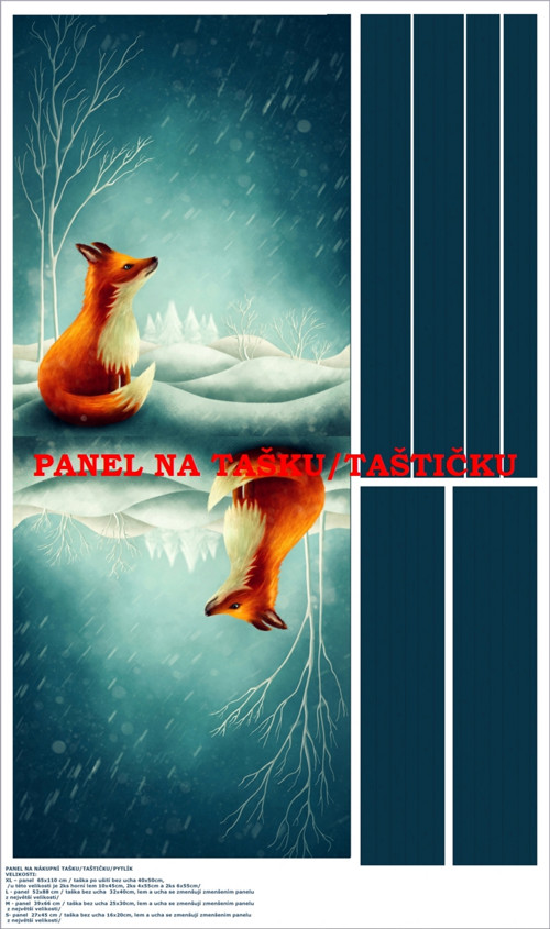 Panel na tašku/taštičku - bavlna XL — foto 1