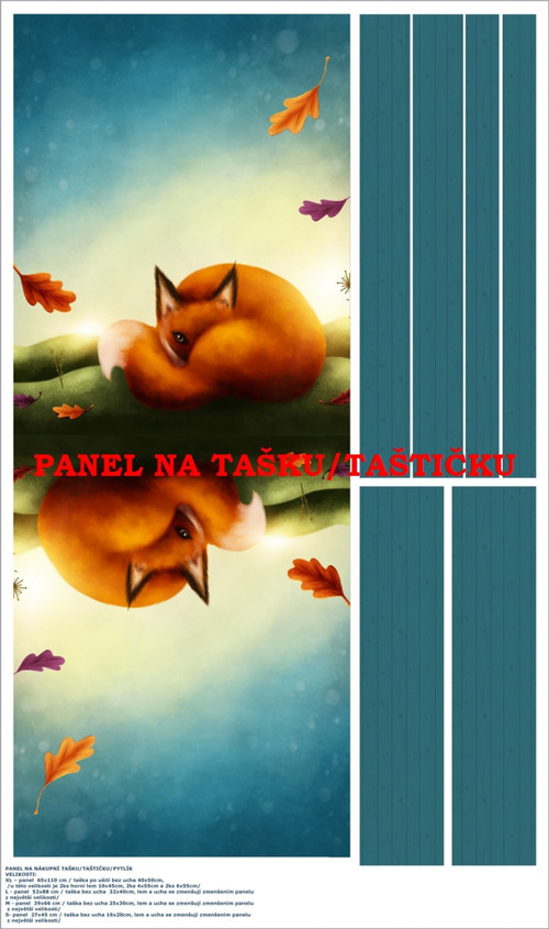 Panel na tašku/taštičku - bavlna XL — foto 1