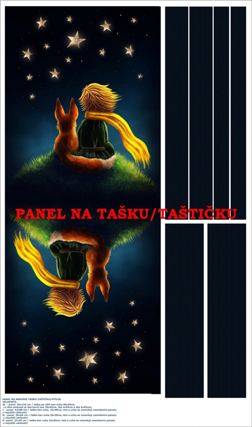 Panel na tašku/taštičku - bavlna XL — foto 1