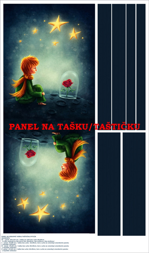 Panel na tašku/taštičku - bavlna XL — foto 1