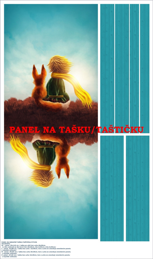 Panel na tašku/taštičku - bavlna XL — foto 1