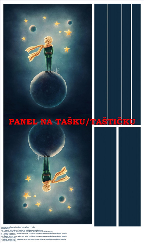 Panel na tašku/taštičku - bavlna XL — foto 1
