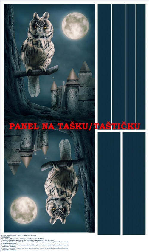 Panel na tašku/taštičku - bavlna XL — foto 1
