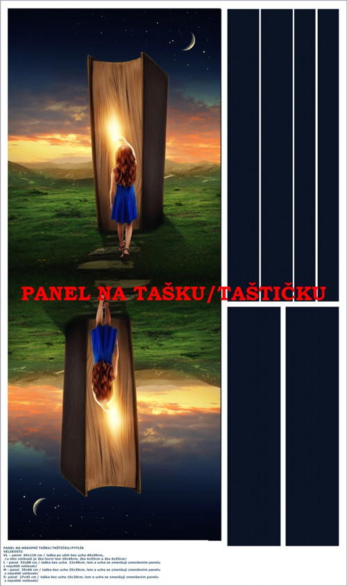 Panel na tašku/taštičku - bavlna XL — foto 1