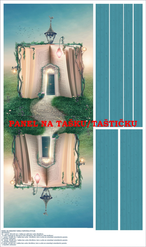 Panel na tašku/taštičku - bavlna XL