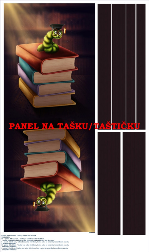 Panel na tašku/taštičku - bavlna XL — foto 1