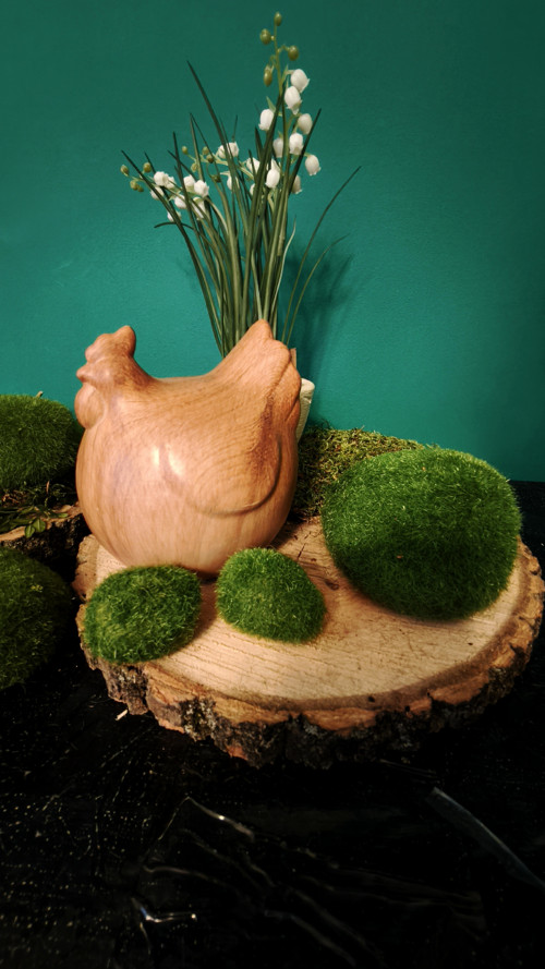 WOOD Art KVOČNA. Slepička Dřevěné letokruhy.